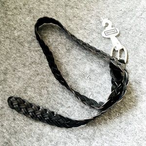 3/ $15 🌸 NWT! Merona black braided belt, size S-M (38 inches)